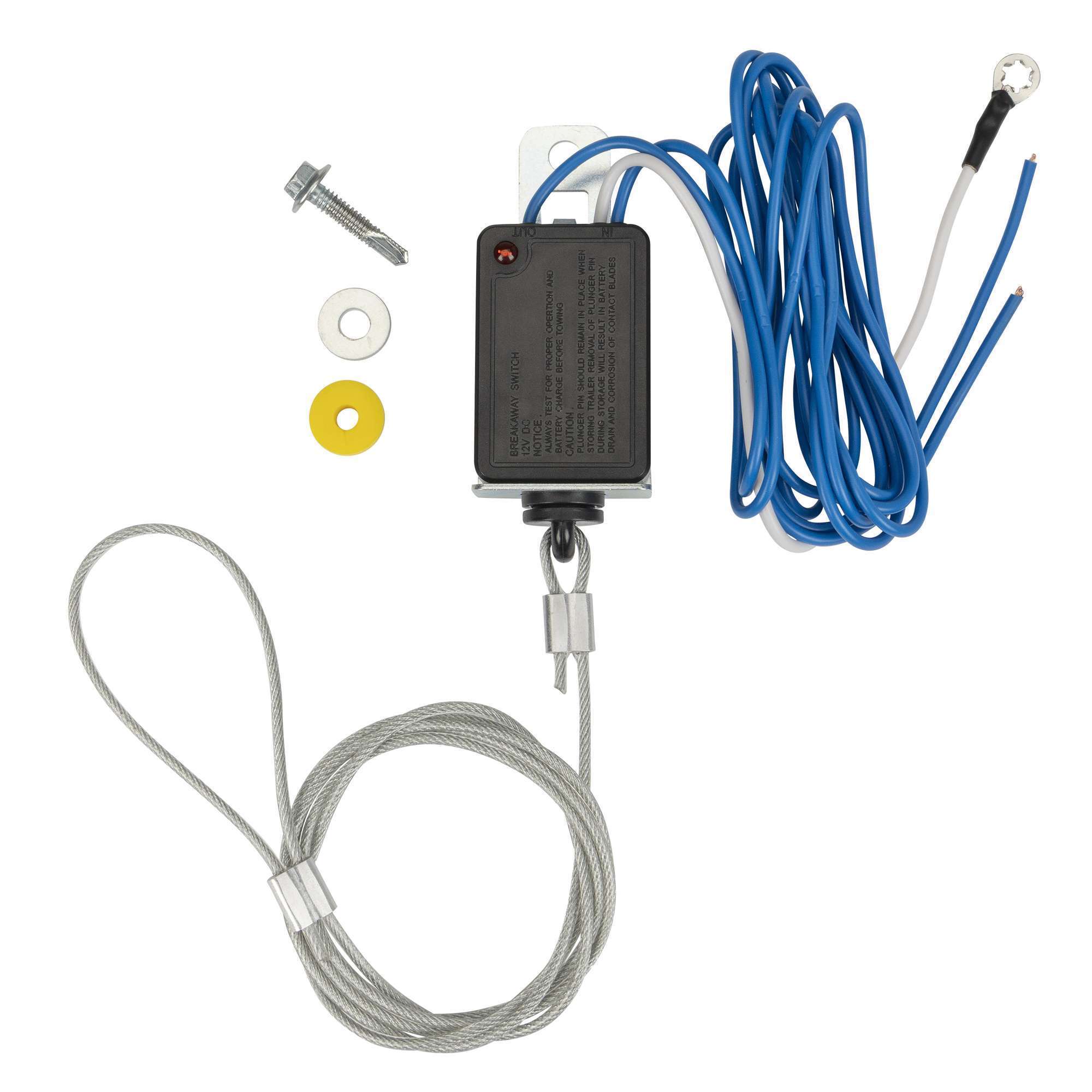 TowSmart, BreakAway, ProClass Switch, 7in. w/Continuity Test, Connection Location Trailer Side, Model# 9581